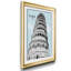 Mid Modern Pisa - Reproduction d'art graphique sur papier encadré-1608238157-1608238156