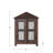 Wood Cabinet With Metal Mesh Doors And Shelf