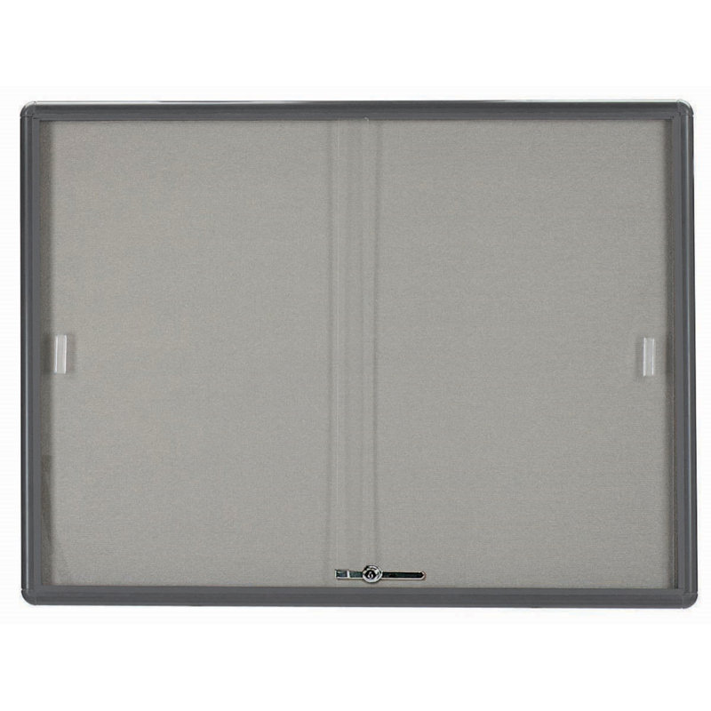 Tableau d’affichage à fixation murale radius design, Tissu bourgogne, Bourgogne, H 36 po x l 48 po