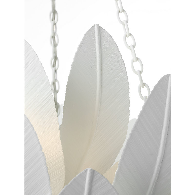 Marie Flanigan 9 - Light Chandelier, 32" H x 26" W x 26" D, Plaster White