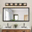 Éclairage pour meuble-lavabo à intensité variable 1 lumière DEL noire en fer