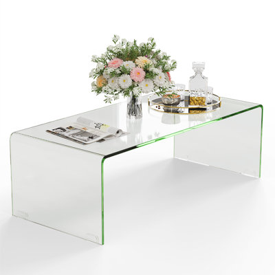 Devasya Modern Tempered Glass Coffee Table
