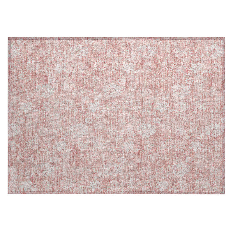 Myqueal Flatweave Washable Floral Indoor / Outdoor Rug, Rectangle 1'8" x 2'6"