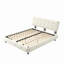 Cadre de grand lit, lit plateforme en chenille, beige-766024027-766024025