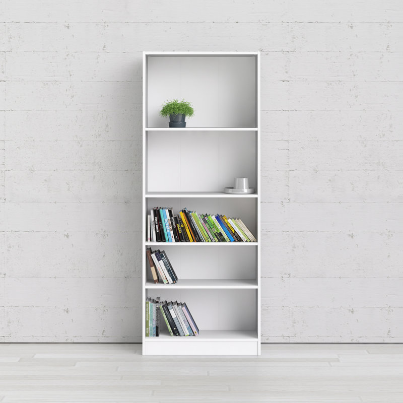  Darwen 31.1" W x 80" H 5 Shelf Bookcase, White