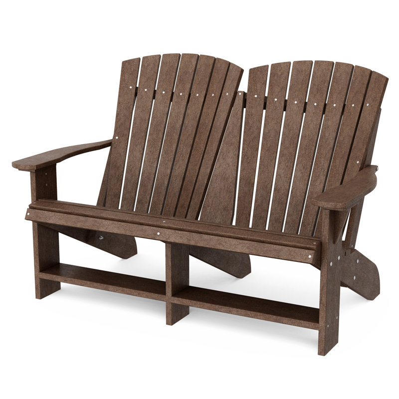 Chaise Adirondack double Heritage, Brun Tudor