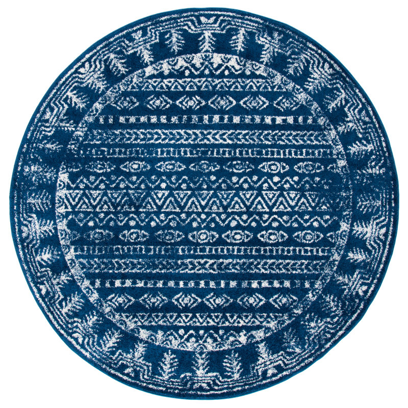 Tulum Performance Southwestern Rug, Round 6'7"