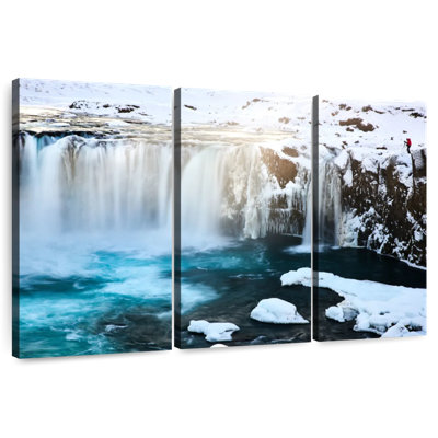 Alvord Alaskan Snowy Waterfall