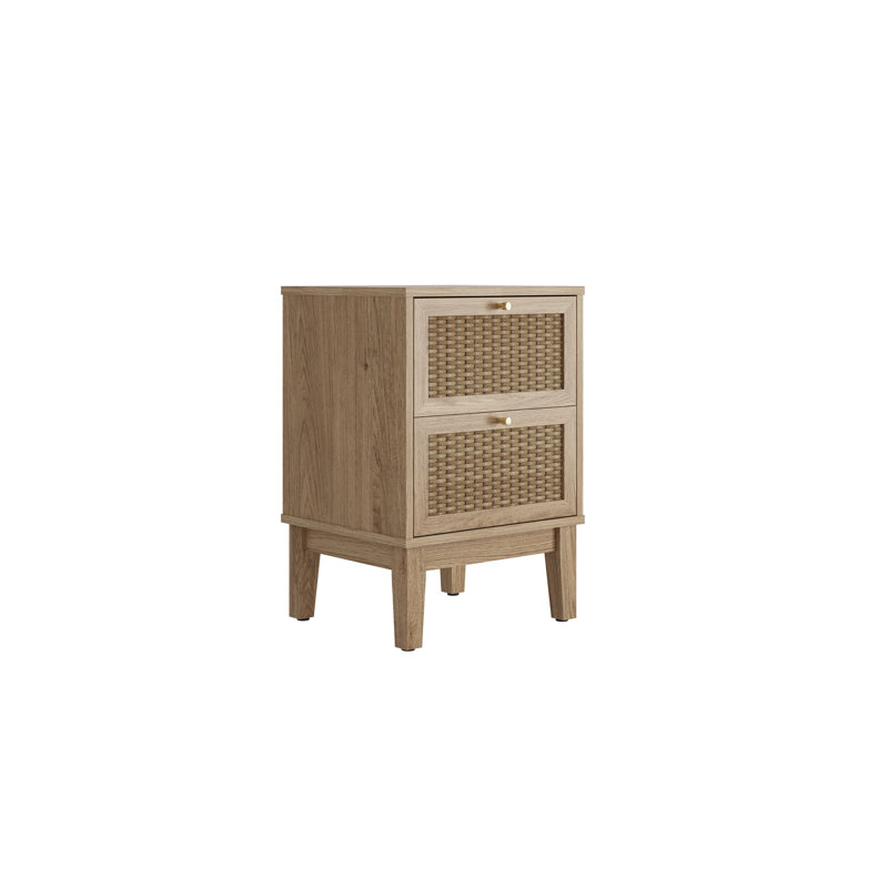 BORDEAUX 2 DRAWER BEDSIDE TABLE