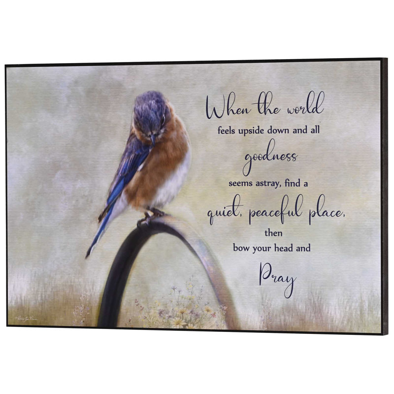 Wall Plaque When The World Feels Upside