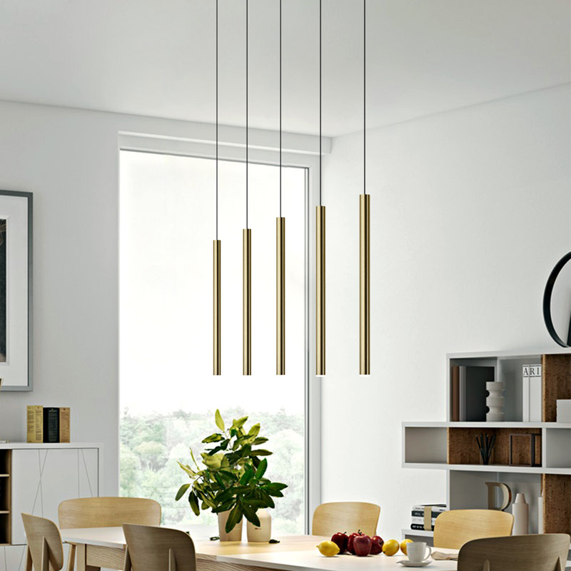 Baileyton 5 - Light Kitchen Island Pendant, Brass