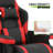 Prabhu Ergonomic Gaming Racing Chair with Adjustable Lumbar Support Headrest and Reclining Function High Back Chair-1931650285