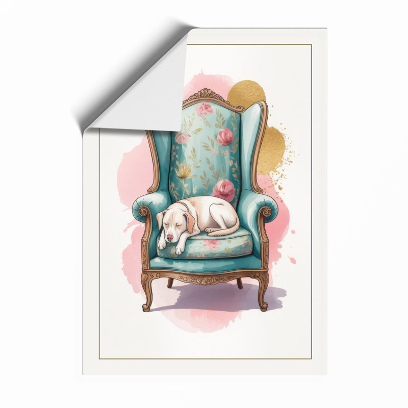 Wingback Comfort Eclectic - Framed Print, Unframed, A1 - 84.1 x 59.4 cm