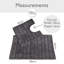Linear Ribbed Two Piece Bath Mat Set-20107114