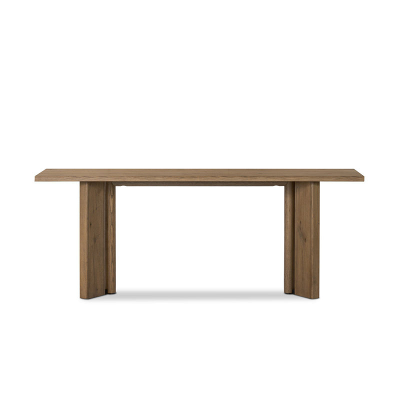 Huxley 78'' W Console Table, Rubbed Light Oak
