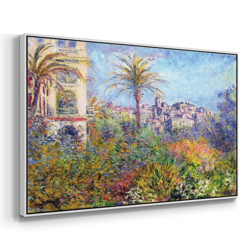 Les maisons de campagne à Bordviera 03, 1884, reproduction d'art sur toile, Blanc, H 17 po x l 25 po x P 2 po