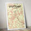 Stuttgart City Map 1 Piece Wall Art-1206372106