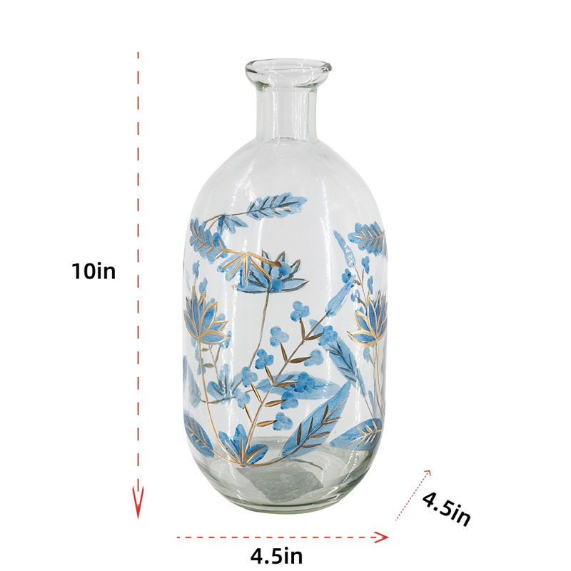 Vase de table Botanical Blue and Gold