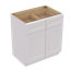 Armoire blanche Shaker - prête à assembler, parfaite pour le rangement dans la cuisine, la buanderie et la salle de bain - disponible en différentes tailles (l 36 po x H 34,5 po x P 24 po)-376672429