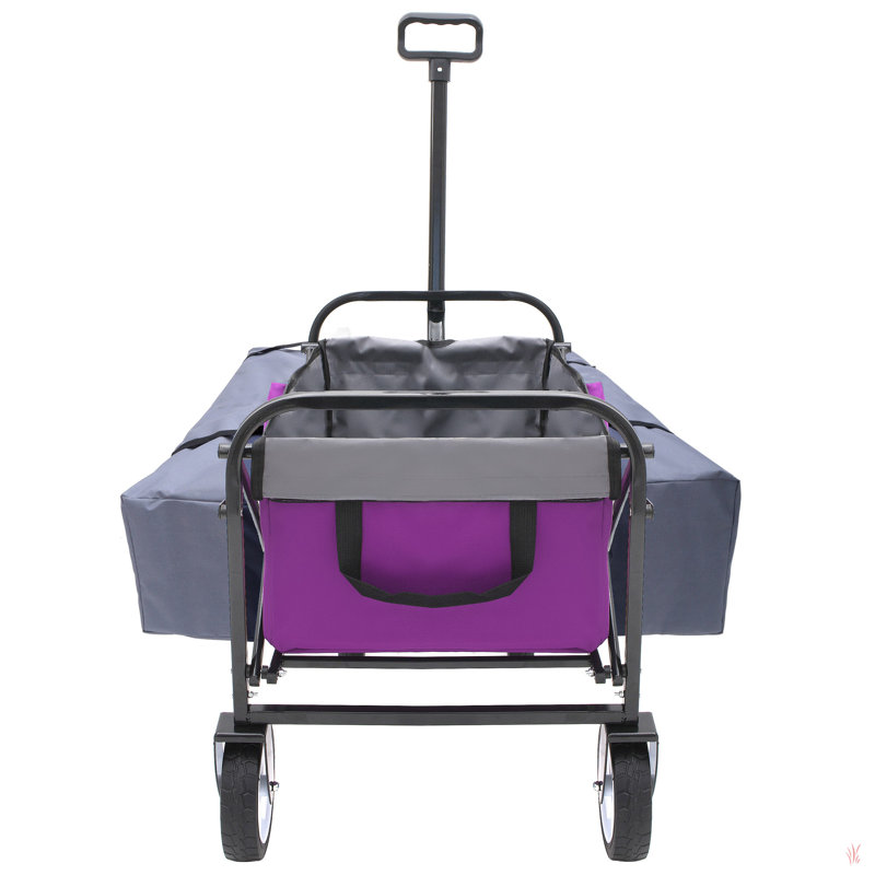 Chariot pliable avec chariot à sangles Minimeetall, Mauve