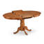 Ensemble de table de salle à manger 7 pièces composé d'une table ovale en bois avec feuille papillon et 6 chaises de salle à manger, brun selle-1511370750-1594868814