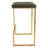 Quilted Leather Bar Stool – Modern Counter Stool, Upholstered Bar Chair with Metal Sled Base, Kitchen Island & Home Bar Seating-982494224-970406941-982494225