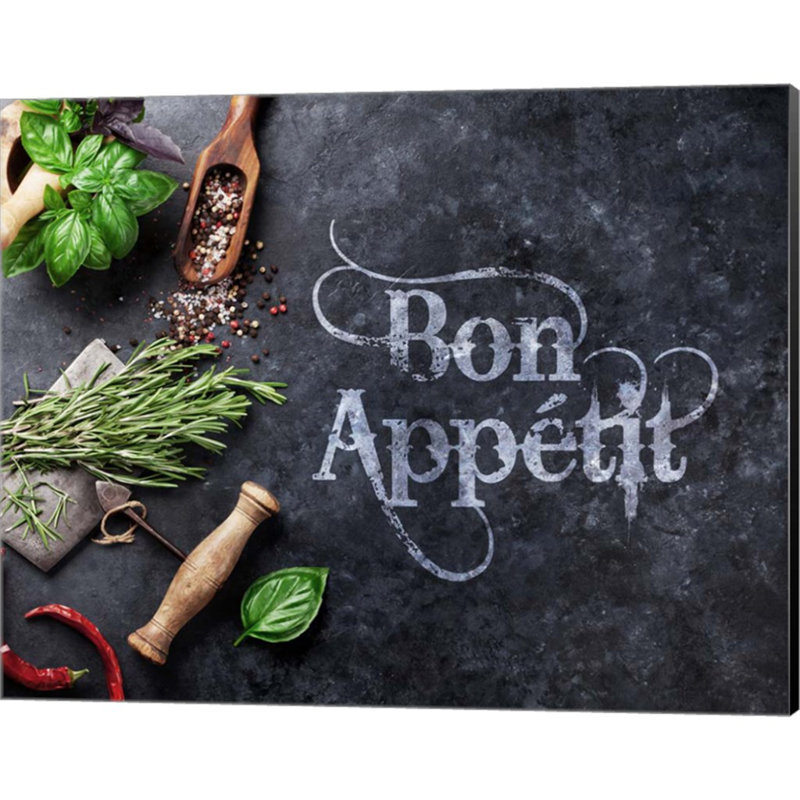«Bon Appetit Herbs and Spices» par Color Me Happy, art mural sur toile