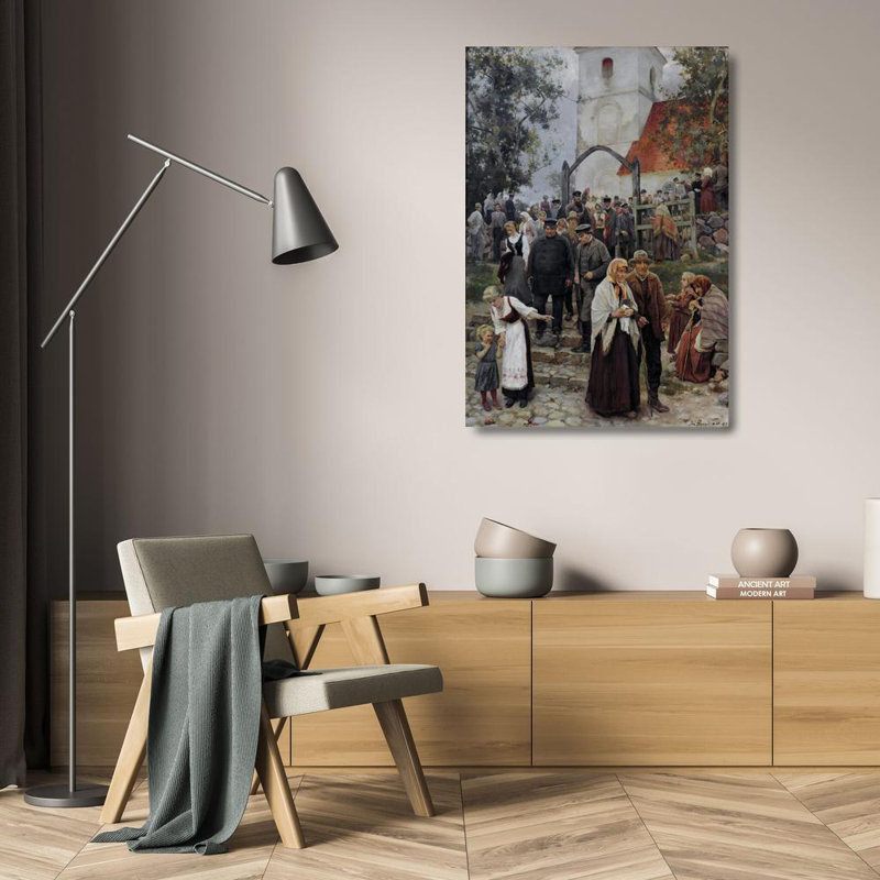 «After Church» par Janis Rozentals, reproduction d'art sur toile tendue avec châssis, H 24 po x l 17 po