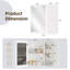 Meuble-lavabo flottant avec lavabo et armoire à pharmacie avec lumière DEL-1387967724-1387967726
