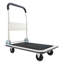 Foldable Push Cart Dolly, 330 lbs Load Capacity, Folding Platform Truck with Swivel Wheels, Moving Platform Hand Truck Flatbed Cart, Space Saving Push Handle, for Easy Storage, 29 x 18.9 x 32.5 in