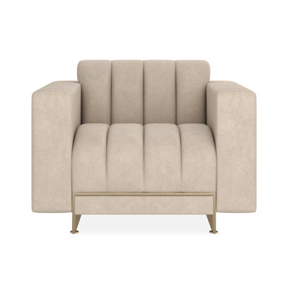 Fauteuil rembourré de 38,75 po Well