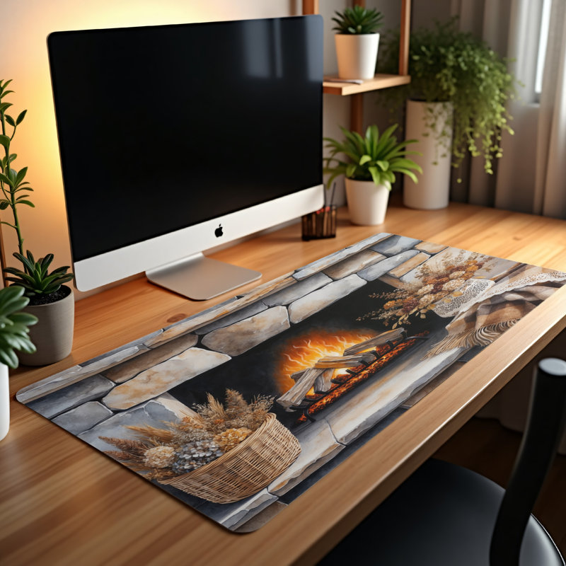 Polyester Desk Pad, 31.5x15.5