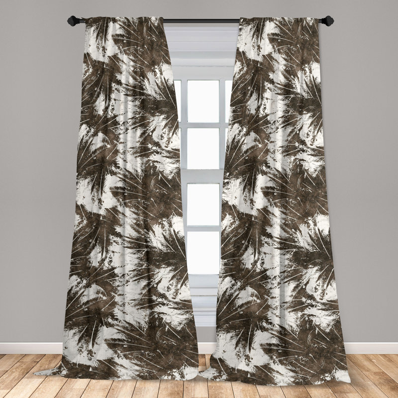 Semi Sheer Curtain Pair, 28" W x 95" L