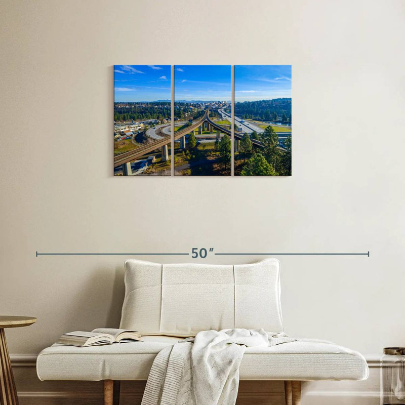 Paysage urbain de Spokane, H 20 po x l 33 po
