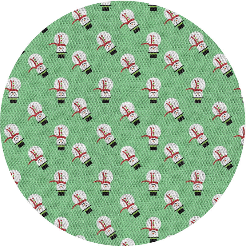 Vert Combe Tapis décoratif, Rond 7 pi