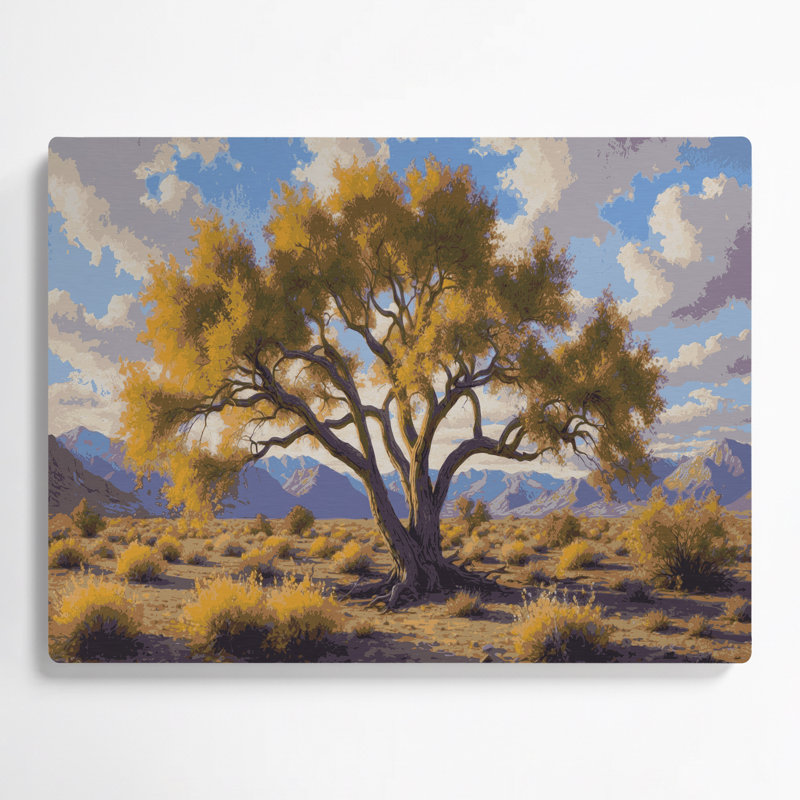 «Southwestern Plants» Palo Verde, art mural brun en métal 172