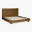 Cortina Live Edge Solid Oak Bed-98847114