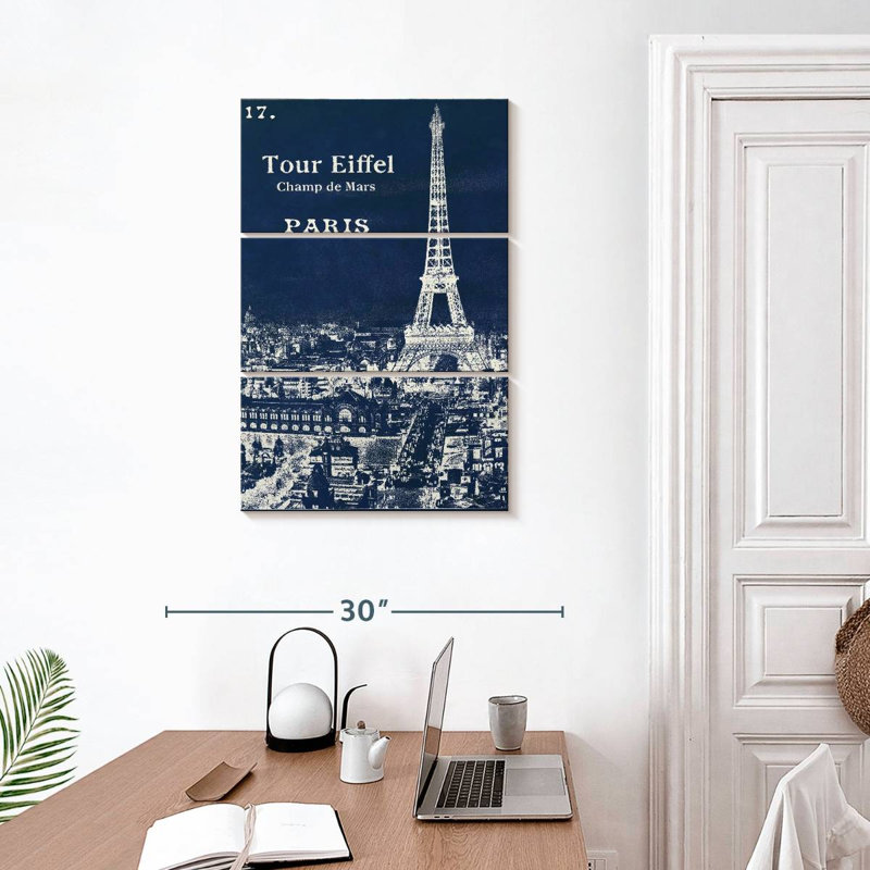 Lilie Blueprint Tour Eiffel, H 32 po x l 20 po