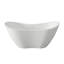 Baignoire de trempage autoportante en acrylique avec drain central 59 po Vanity Art-1718900214-1779135364