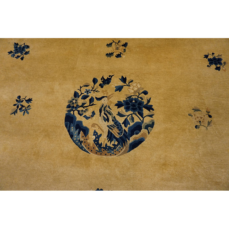 Paire de tapis à médaillon chinois