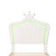 Structure de lit simple avec lumières DEL et lit de princesse moderne avec tête de lit couronne