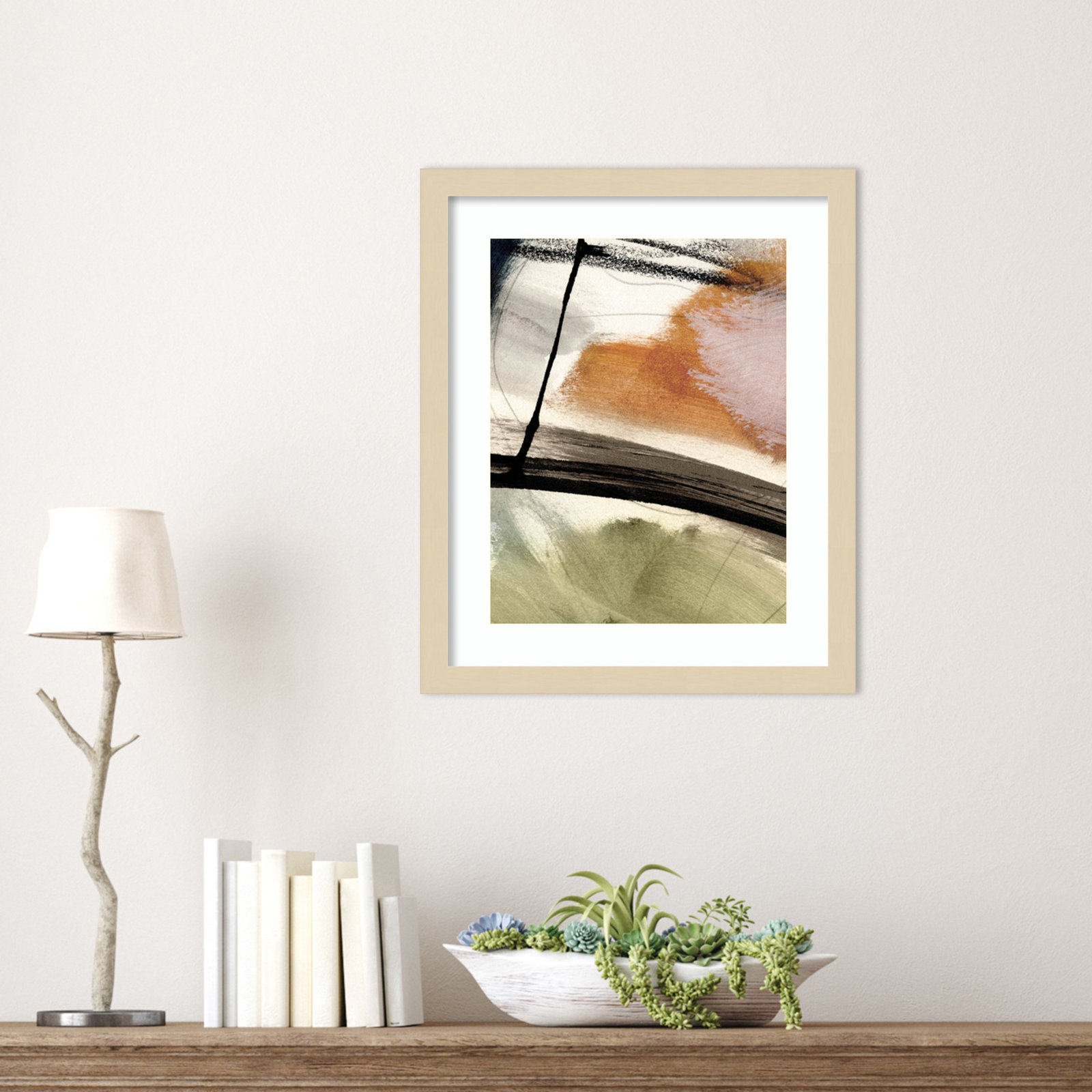 Light No 2 by Dan Hobday Wood Framed Wall Art Print, Brown, 17" H x 14" W
