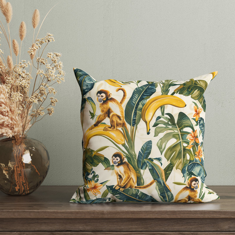 Jungle Haven Reversible Pillow Cover, 20"H x 20"W