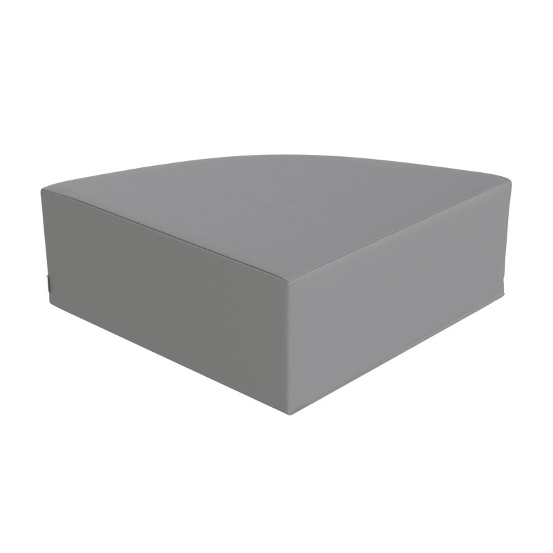 Grand repose-pieds de coin - eau profonde, H 8 po x l 18 po x P 18 po, Gris