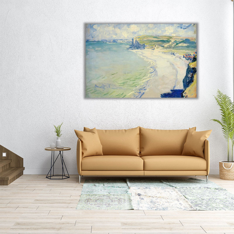 «The Beach at Pourville», reproduction d'art sur toile, H 32 po x l 48 po