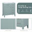 Meuble-lavabo de 30 po avec lavabo et système d'unité de rangement. Décor moderne. Bois massif et lavabo en céramique lisse. Assemblage requis. Étanche. Teinture - cloison.-501732775