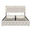 Upholstered Velvet Lift Up Storage Bed-1645596594