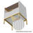 Arlen Modern Bedside Table with Charging Station & Glass Top â€“ 1-Drawer Nightstand,2Pcs-83597304-83597255