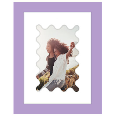 Picture Frame With Wavy Mat - Ideal For Any Room, Living Rooms, Dorm Room
