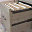 Bureau en L, finition brune
